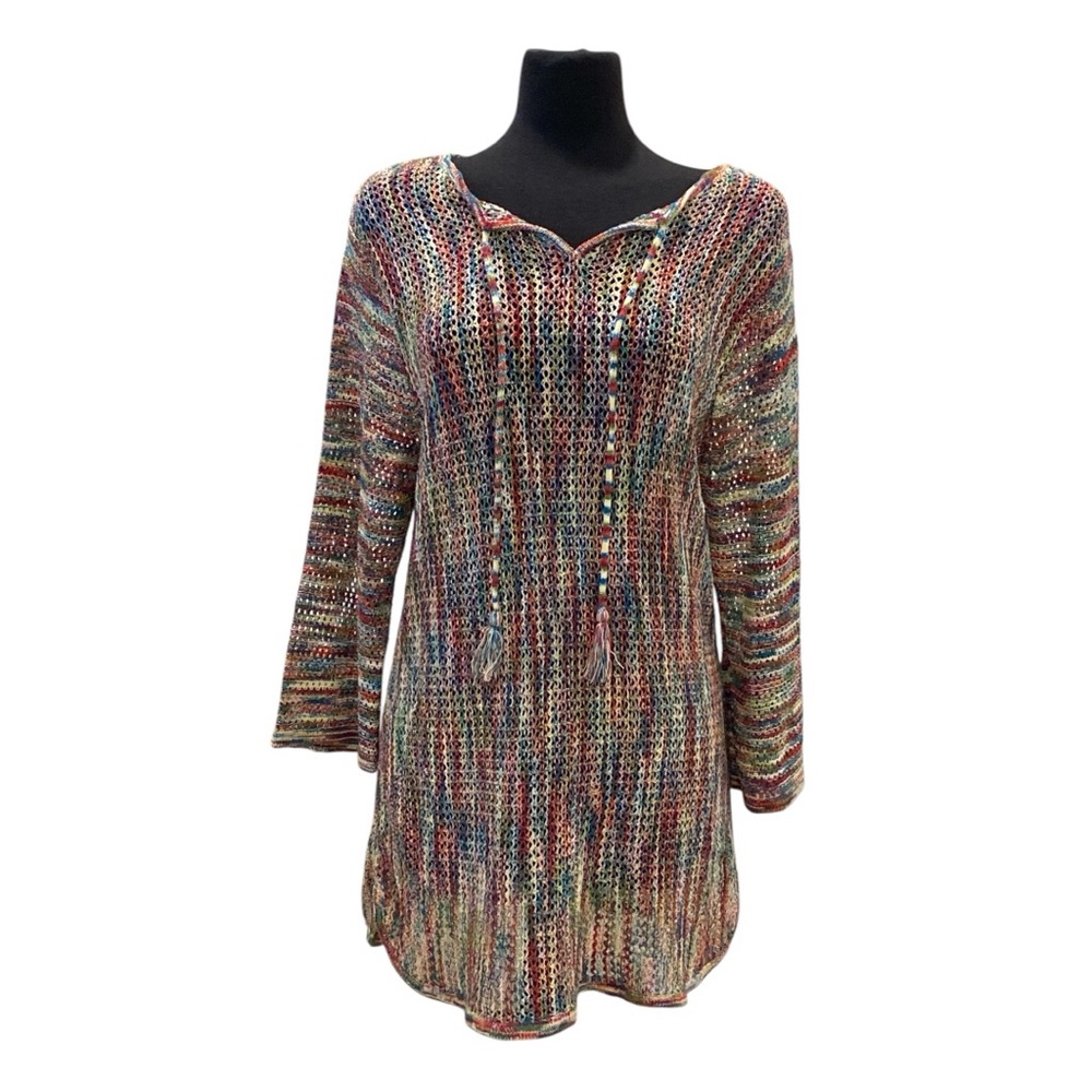 Christopher & Banks Beach Swim Multicolor Knit Cover Up - Like New - XL